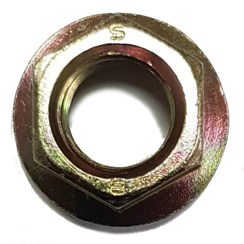 Bloodstained Mire Lotto Di 50 Dadi A Flangia Seghettati Metrici M8x1.25 - Classe 10.9, Zincati, JIS B1190 Dadi Seghettati JIS Classe 10.9 - Foto 1